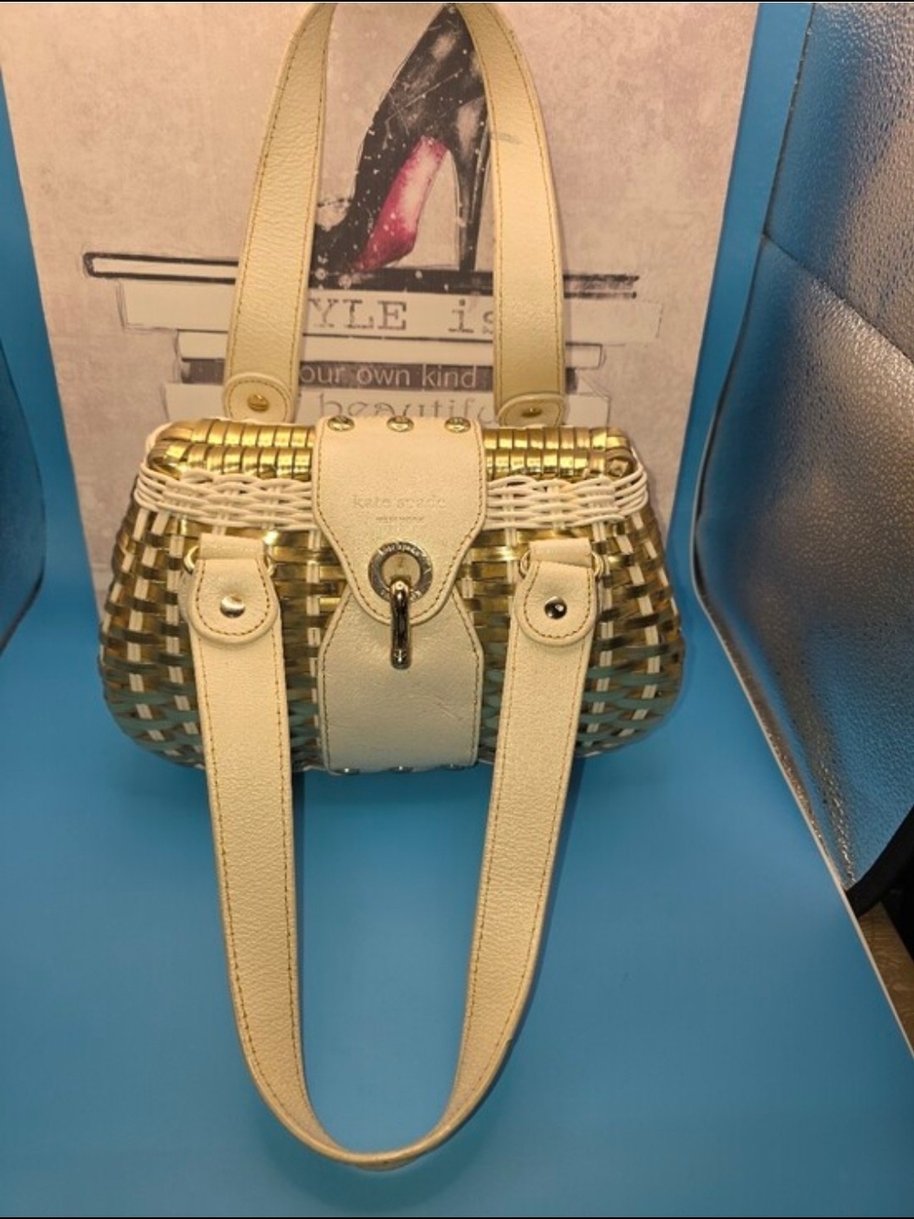 Kate Spade New York "Havana Avita" basket bag NWOT - Picture 3 of 10